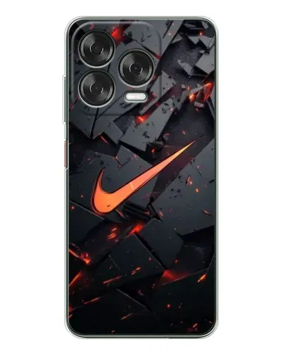 Чехол для ZTE Nubia V70 Design с картинкой «Nike — эффект разломов»