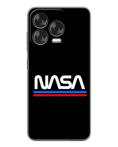 Чехол для ZTE Nubia V70 Design с картинкой «NASA — классика Red Blue»