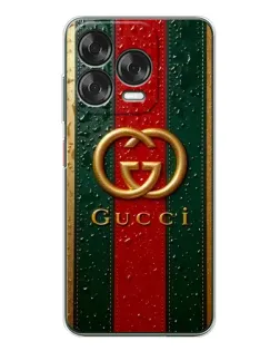 Чехол для ZTE Nubia V70 Design с картинкой «Gucci — фирменная полоса и золото» Чехол для ZTE Nubia V70 Design с картинкой «Gucci — фирменная полоса и золото»