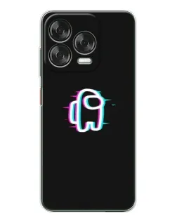 Чехол для ZTE Nubia V70 Design с картинкой «Among Us неон»