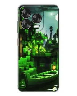 Чехол для ZTE Nubia V70 Design с картинкой «Minecraft лесной пейзаж»