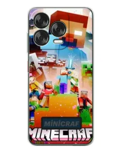 Чехол для ZTE Nubia V70 Design с картинкой «Minecraft герои игры»