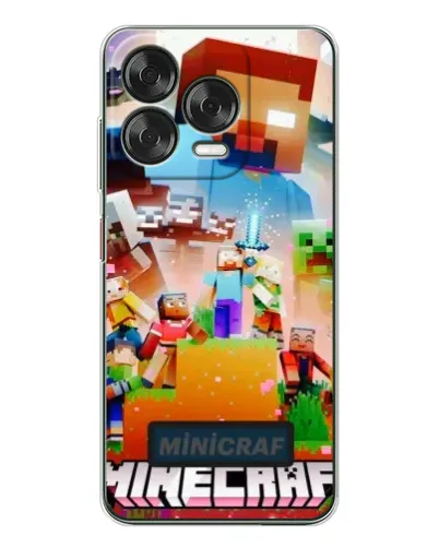 Чехол для ZTE Nubia V70 Design с картинкой «Minecraft герои игры»