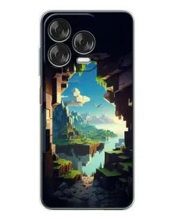 Чехол для ZTE Nubia V70 Design с картинкой «Вид из пещеры»