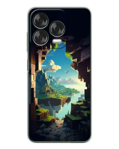 Чехол для ZTE Nubia V70 Design с картинкой «Вид из пещеры»