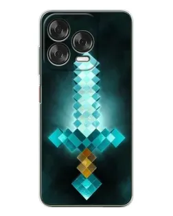 Чехол для ZTE Nubia V70 Design с картинкой «Алмазный меч неон»