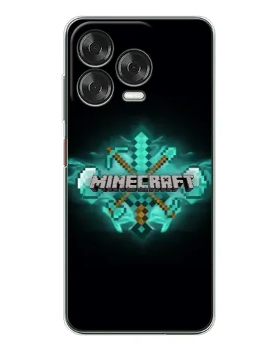 Чехол для ZTE Nubia V70 Design с картинкой «Minecraft Diamond лого»