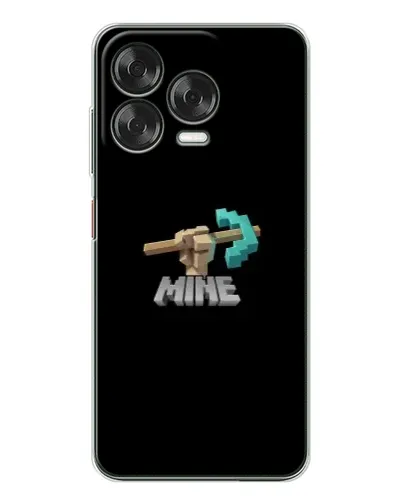 Чехол для ZTE Nubia V70 Design с картинкой «Алмазная кирка»