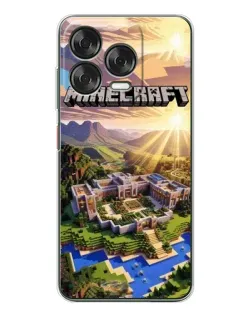 Чехол для ZTE Nubia V70 Design с картинкой «Minecraft панорама»
