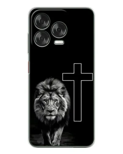 Чехол для ZTE Nubia V70 Design с картинкой «Лев и Крест»