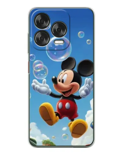 Чехол для ZTE Nubia V70 Design с картинкой «Mickey и мыльные пузыри»