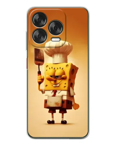 Чехол для ZTE Nubia V70 Design с картинкой «Губка Боб повар»