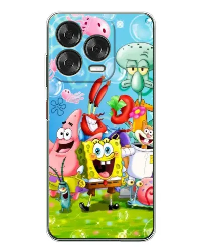 Чехол для ZTE Nubia V70 Design с картинкой «Губка Боб и друзья» Чехол для ZTE Nubia V70 Design с картинкой «Губка Боб и друзья»