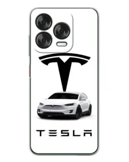 Чехол для ZTE Nubia V70 Design с картинкой «Tesla White Style»