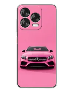 Чехол для ZTE Nubia V70 Design с картинкой «Розовый Mercedes AMG»