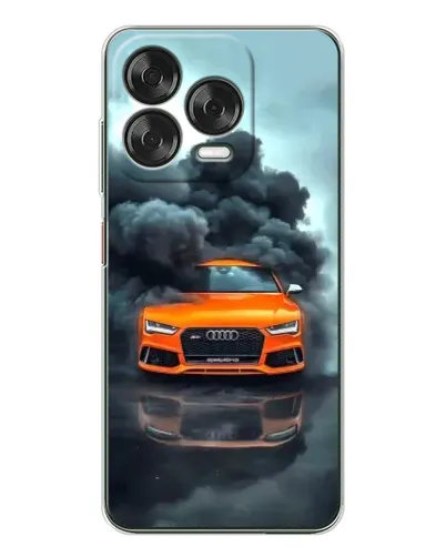 Чехол для ZTE Nubia V70 Design с картинкой «Audi в облаках дыма»
