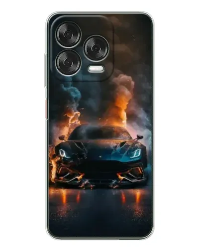 Чехол для ZTE Nubia V70 Design с картинкой «Lamborghini дымная эстетика»