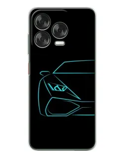 Чехол для ZTE Nubia V70 Design с картинкой «Голубой силуэт Lamborghini» Чехол для ZTE Nubia V70 Design с картинкой «Голубой силуэт Lamborghini»