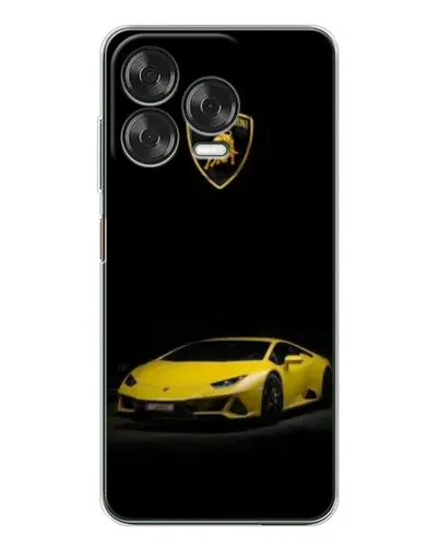 Чехол для ZTE Nubia V70 Design с картинкой «Lamborghini желтый акцент»