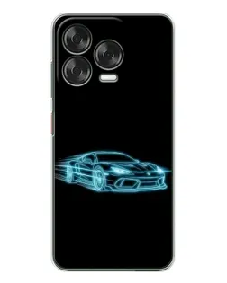 Чехол для ZTE Nubia V70 Design с картинкой «Неоновый контур Lamborghini» Чехол для ZTE Nubia V70 Design с картинкой «Неоновый контур Lamborghini»