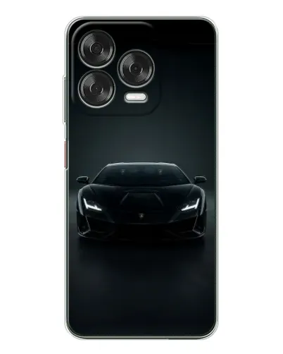 Чехол для ZTE Nubia V70 Design с картинкой «Черный Lamborghini Aventador»
