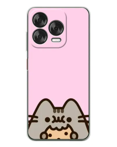 Чехол для ZTE Nubia V70 Design с картинкой «Pusheen и печенье»