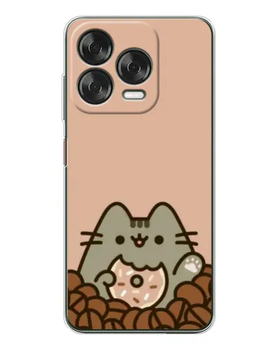 Чехол для ZTE Nubia V70 Design с картинкой «Кофейный Пушин»
