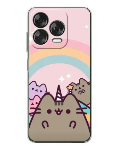 Чехол для ZTE Nubia V70 Design с картинкой «Единорог Pusheen»