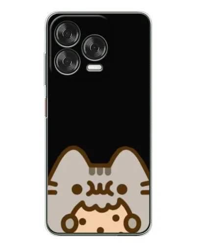 Чехол для ZTE Nubia V70 Design с картинкой «Пушин на черном»