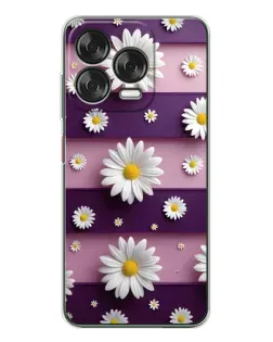 Чехол для ZTE Nubia V70 Design с картинкой «Ромашки на фиолетовом» Чехол для ZTE Nubia V70 Design с картинкой «Ромашки на фиолетовом»