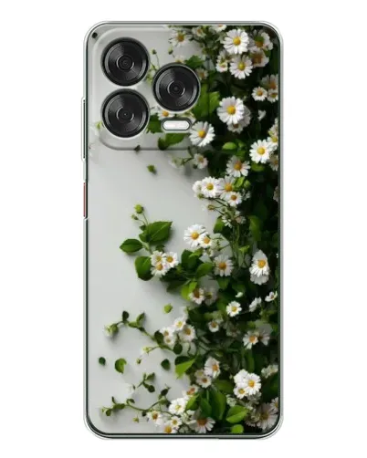 Чехол для ZTE Nubia V70 Design с картинкой «Ветка мелких белых цветов» Чехол для ZTE Nubia V70 Design с картинкой «Ветка мелких белых цветов»