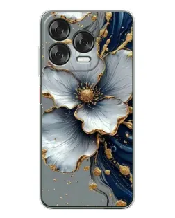 Чехол для ZTE Nubia V70 Design с картинкой «Белый цветок и золотой флюид» Чехол для ZTE Nubia V70 Design с картинкой «Белый цветок и золотой флюид»