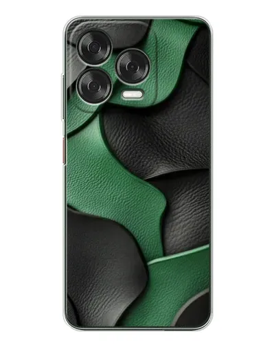 Чехол для ZTE Nubia V70 Design с картинкой «Зеленые кожаные волны» Чехол для ZTE Nubia V70 Design с картинкой «Зеленые кожаные волны»