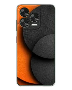 Чехол для ZTE Nubia V70 Design с картинкой «Геометрия оранжевых кругов»
