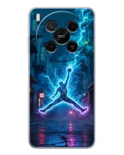 Чехол для ZTE Nubia V70 Max с картинкой «Jordan Gold Jumpman»