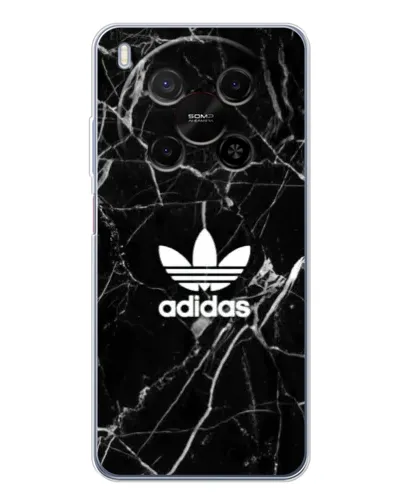 Чехол для ZTE Nubia V70 Max с картинкой «Белый мрамор Adidas»