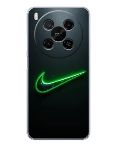 Чехол для ZTE Nubia V70 Max с картинкой «Неоновый контур Nike»
