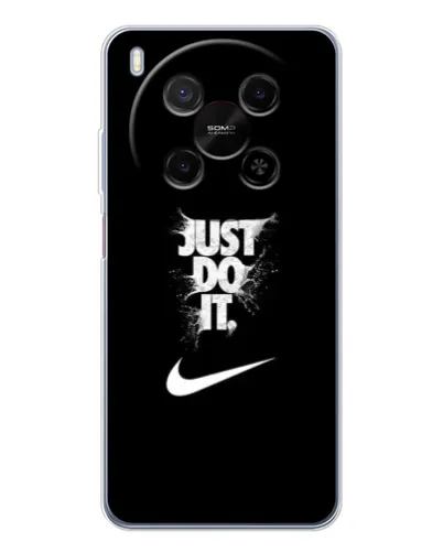 Чехол для ZTE Nubia V70 Max с картинкой «Текстовый принт Nike»