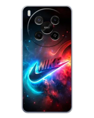 Чехол для ZTE Nubia V70 Max с картинкой «Огненный логотип Nike»