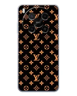 Чехол для ZTE Nubia V70 Max с картинкой «Золотая монограмма LV»