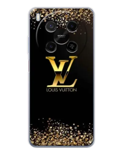 Чехол для ZTE Nubia V70 Max с картинкой «LV — золотые искры»