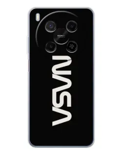 Чехол для ZTE Nubia V70 Max с картинкой «NASA — вертикальный логотип»