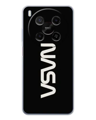 Чехол для ZTE Nubia V70 Max с картинкой «NASA — вертикальный логотип» Чехол для ZTE Nubia V70 Max с картинкой «NASA — вертикальный логотип»
