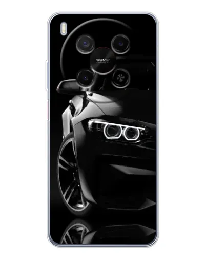 Чехол для ZTE Nubia V70 Max с картинкой «Черная BMW — профиль» Чехол для ZTE Nubia V70 Max с картинкой «Черная BMW — профиль»