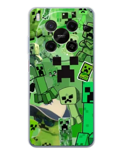 Чехол для ZTE Nubia V70 Max с картинкой «Криперы Minecraft» Чехол для ZTE Nubia V70 Max с картинкой «Криперы Minecraft»
