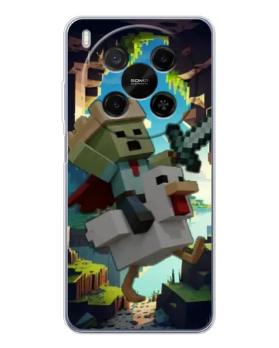 Чехол для ZTE Nubia V70 Max с картинкой «Стив и гусь» Чехол для ZTE Nubia V70 Max с картинкой «Стив и гусь»