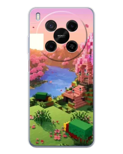Чехол для ZTE Nubia V70 Max с картинкой «Розовое дерево Minecraft» Чехол для ZTE Nubia V70 Max с картинкой «Розовое дерево Minecraft»