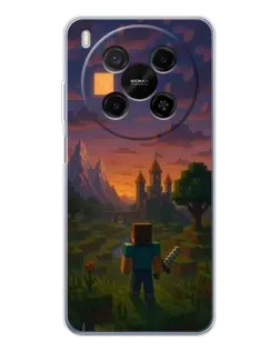 Чохол для ZTE Nubia V70 Max з картинкою «Стів біля вежі» Чохол для ZTE Nubia V70 Max з картинкою «Стів біля вежі»