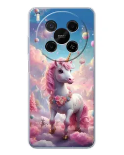 Чехол для ZTE Nubia V70 Max с картинкой «Единорог среди облаков»
