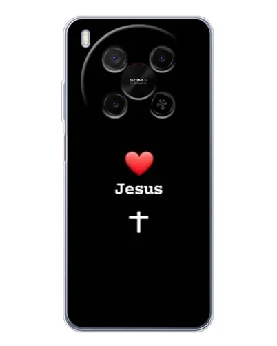 Чехол для ZTE Nubia V70 Max с картинкой «Сердце - Jesus» Чехол для ZTE Nubia V70 Max с картинкой «Сердце - Jesus»